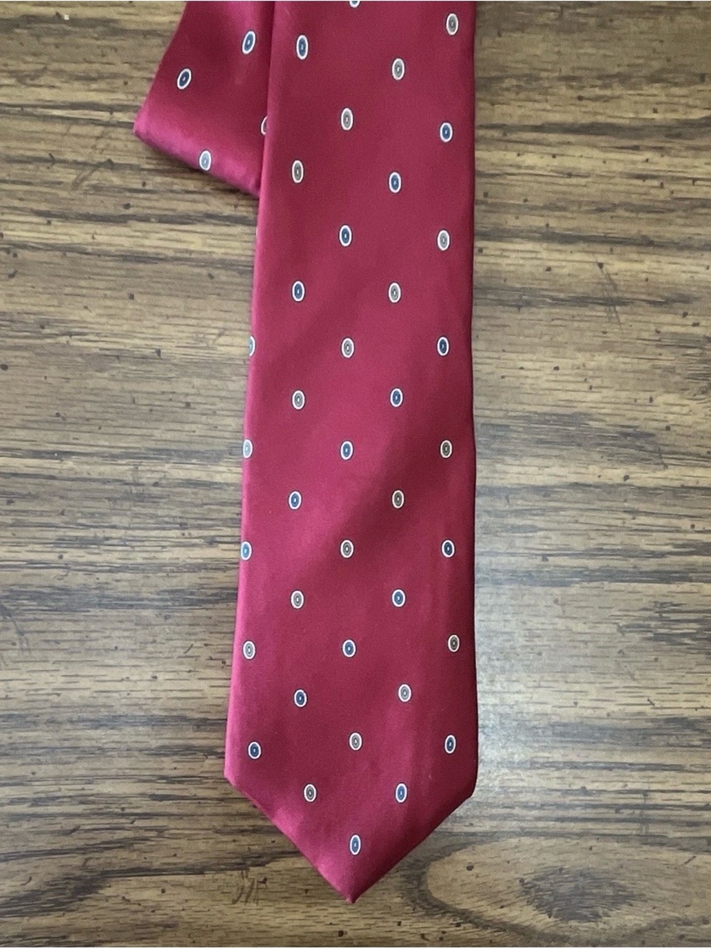 Christian Dior Red Men's 100% Silk Tie